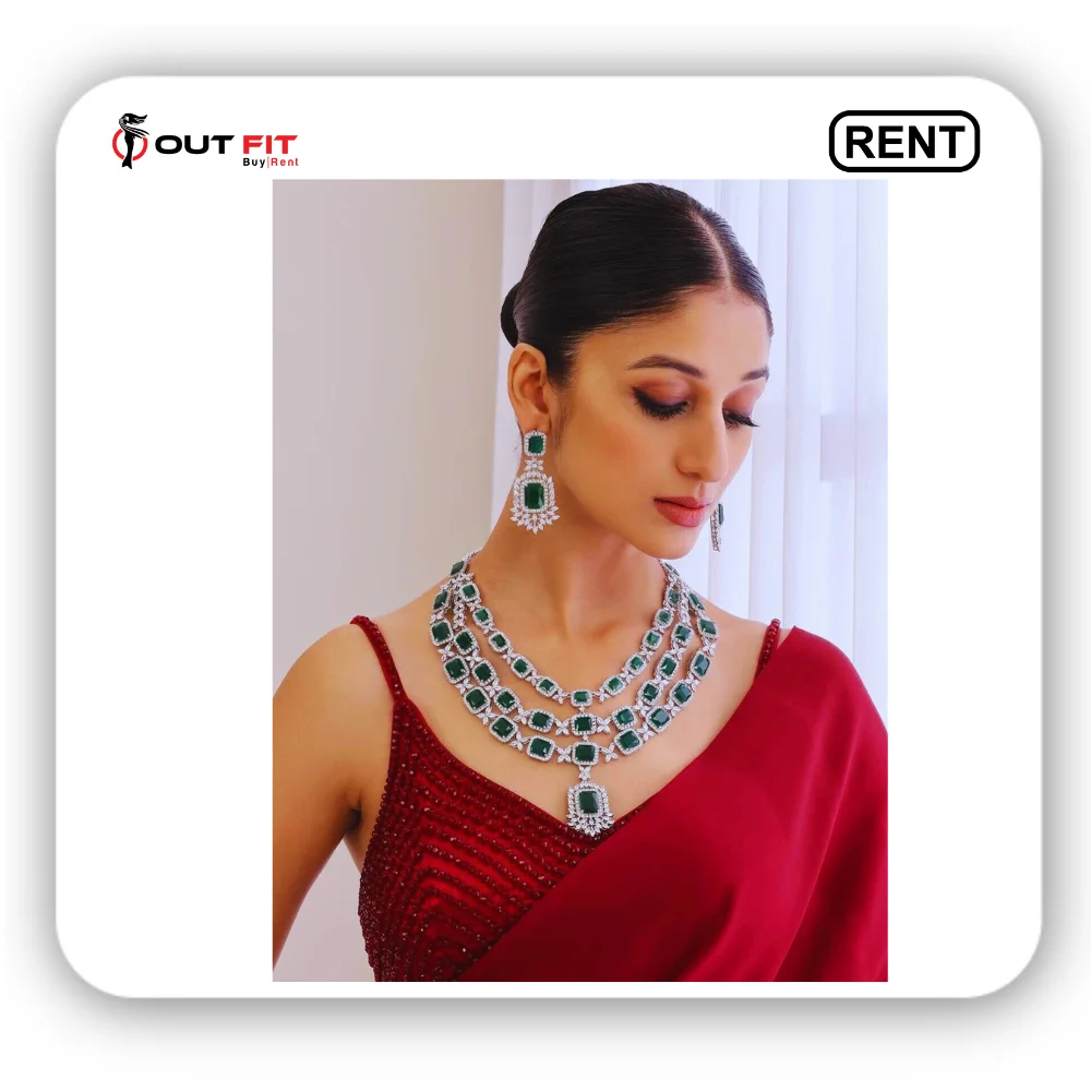 Bridal jewellery Necklace Set On Rent