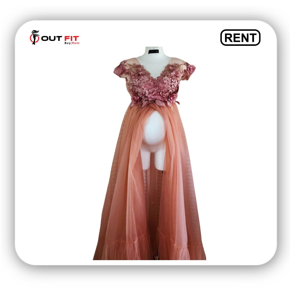 Front Blush Maternity Dress On Rent Bangalore