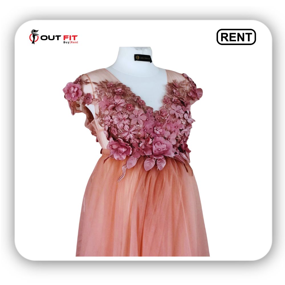 Front Blush Maternity Dress On Rent Bangalore