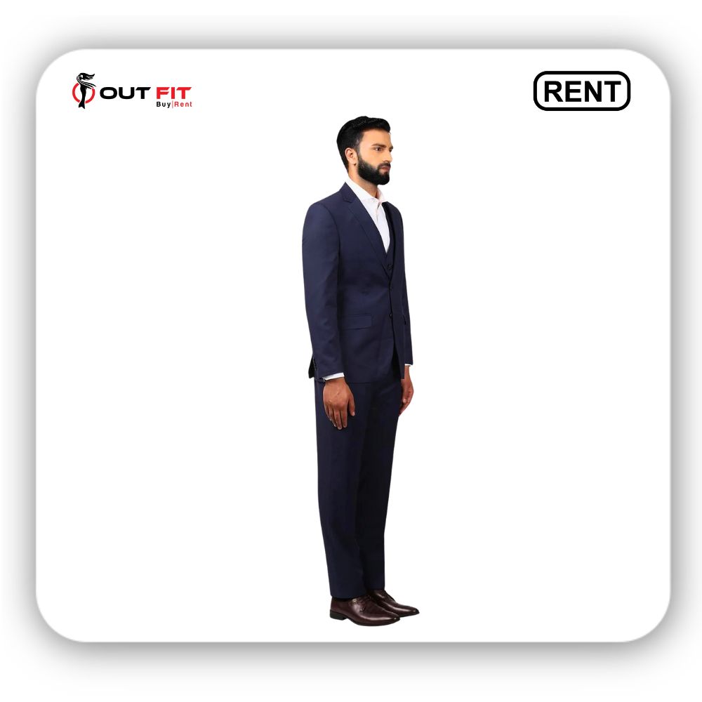 Raymond Dark Blue Suit Rental | Look Sharp for Less at Outfit Rental Shop