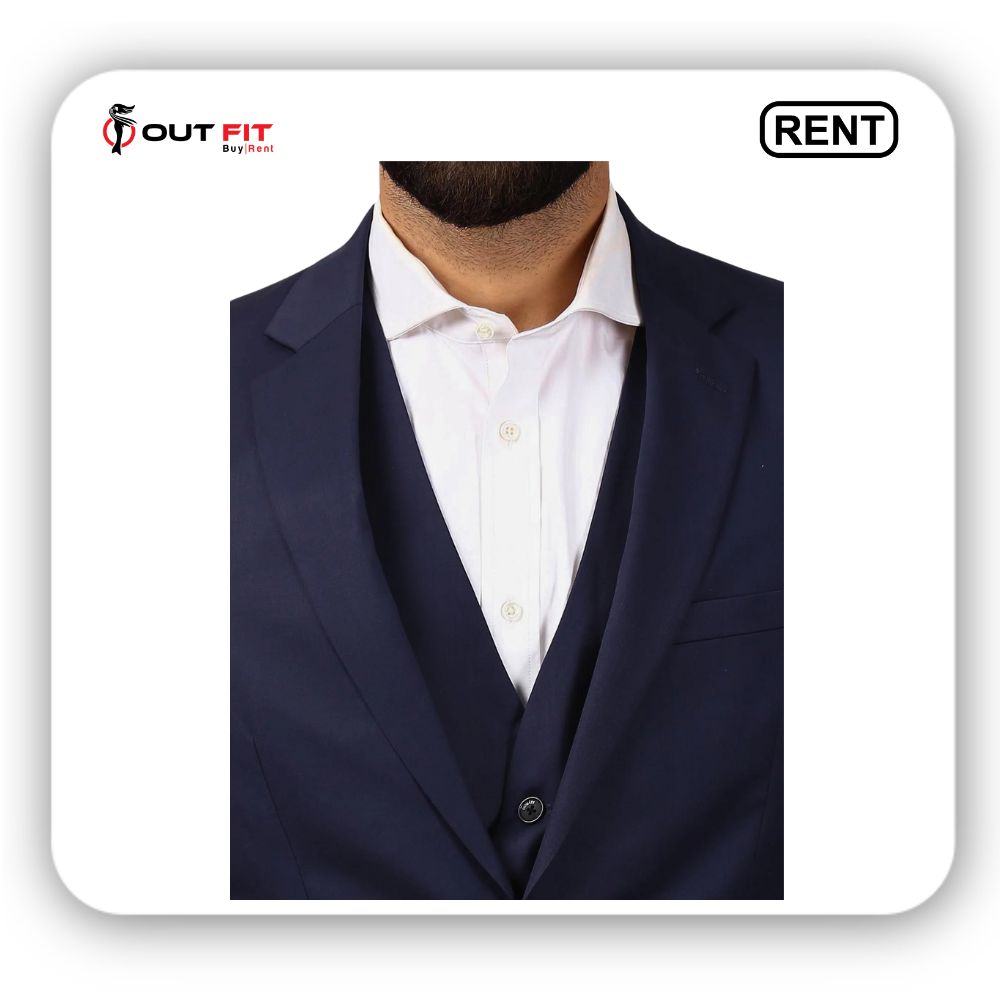 Raymond Dark Blue Suit Rental | Look Sharp for Less at Outfit Rental Shop