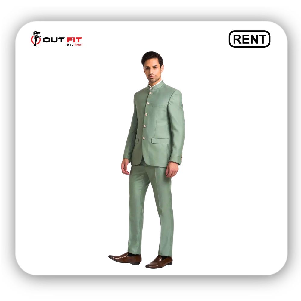 Rent Men's Raymond Green Contemporary Fit Suit in Bangalore -