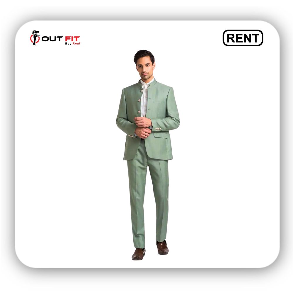 Rent Men's Raymond Green Contemporary Fit Suit in Bangalore -