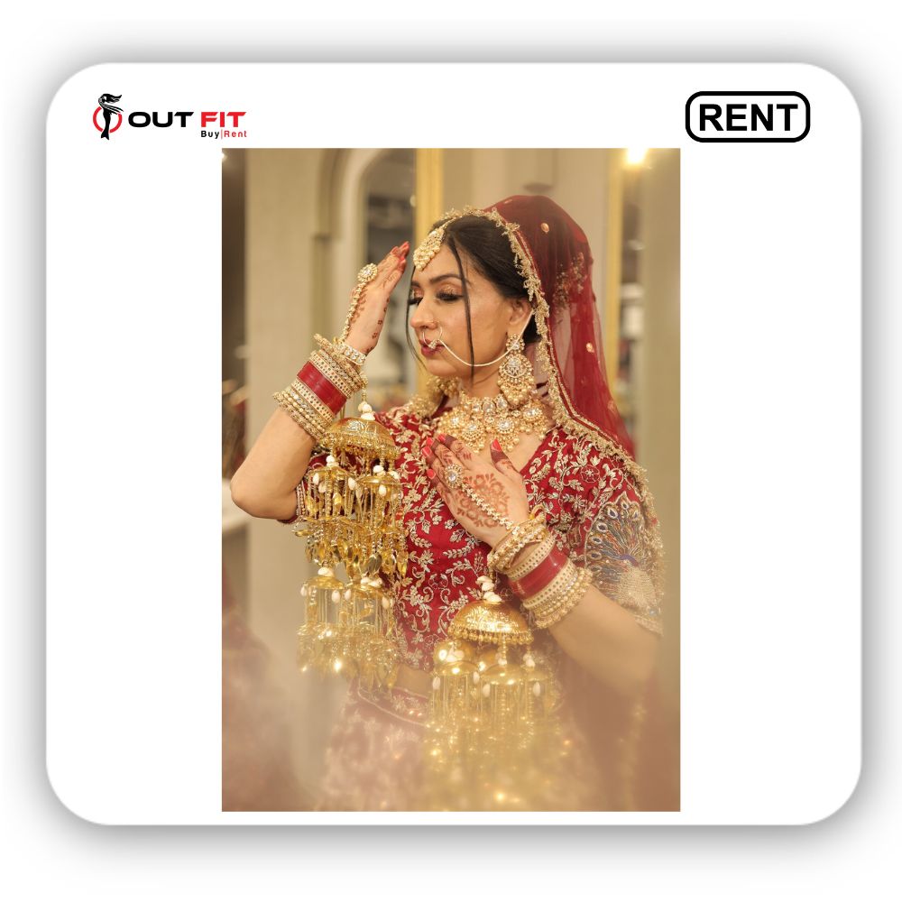 Rent Designer Bridal Lehenga Bangalore _ Outfit Rental Shop (2)