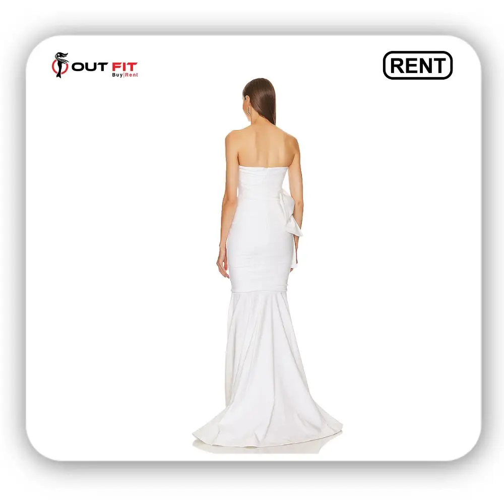 Rent the X Revolve Abyssal Gown White at Outfit Rental Shop Bangalore (2)