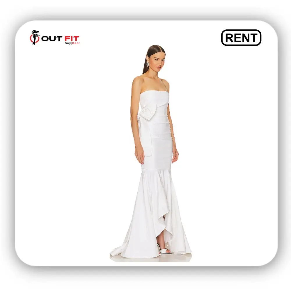 Rent the X Revolve Abyssal Gown White at Outfit Rental Shop Bangalore (3)