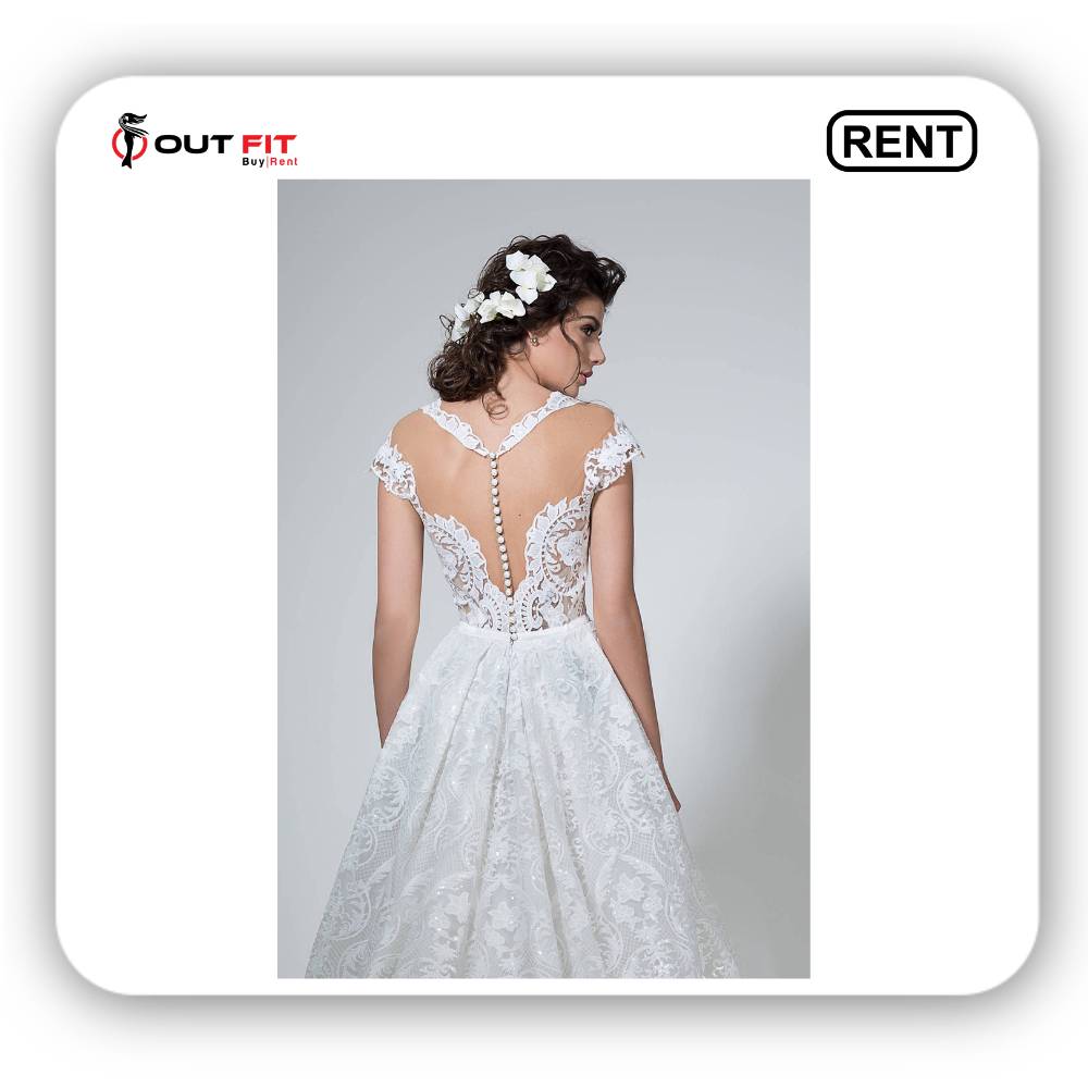 Boho open back wedding dress on rent in bangalore (2)