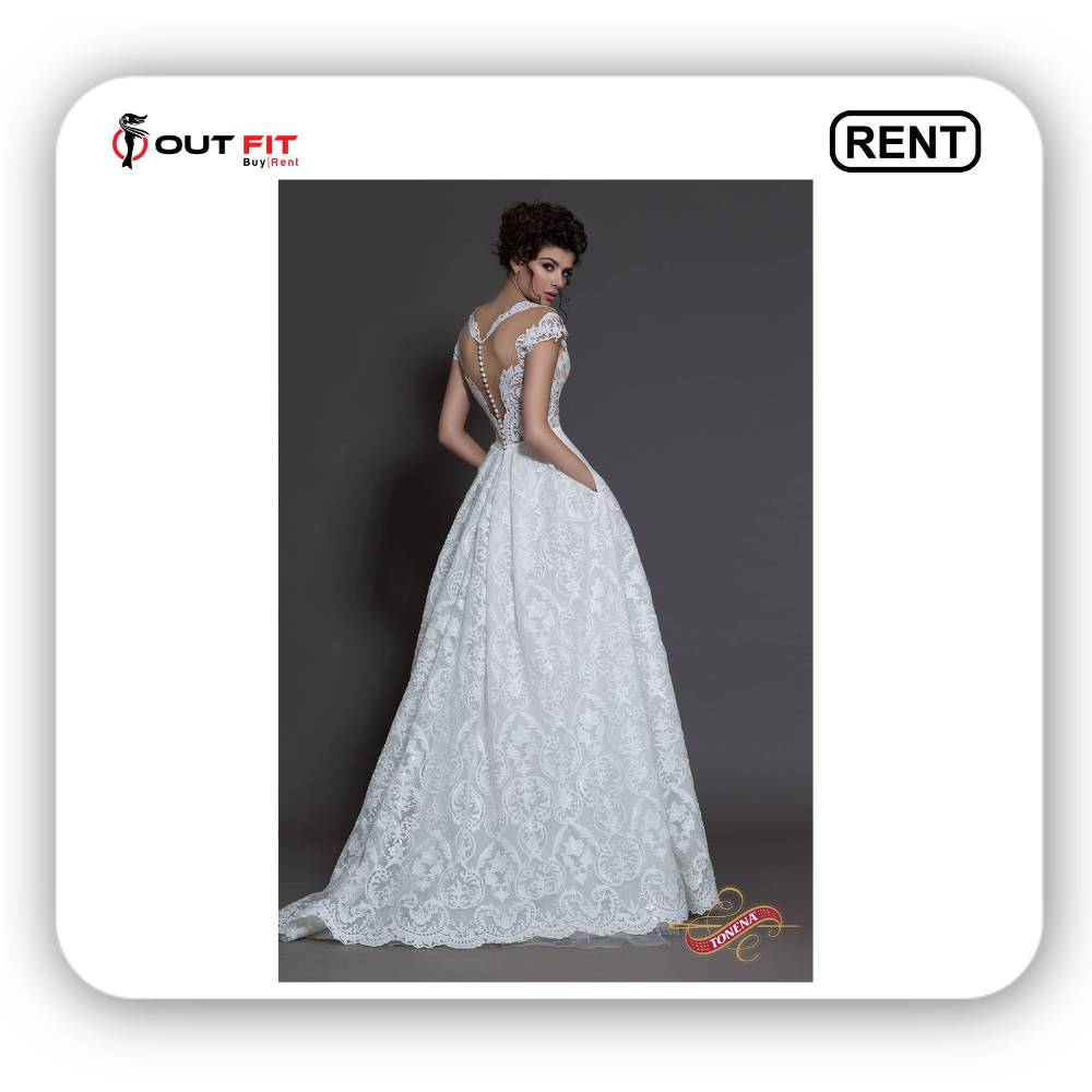 Boho open back wedding dress on rent in bangalore (3)