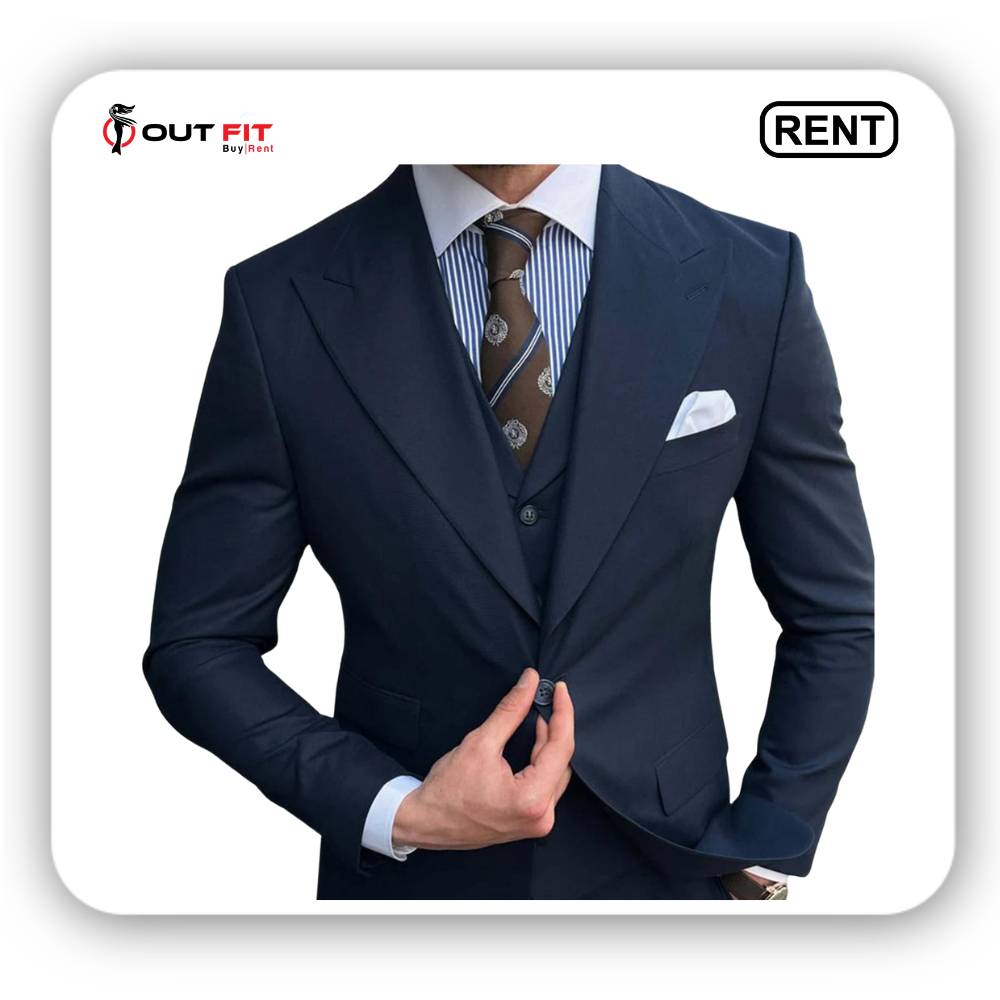 Men Slim Fit classy Suit on rent in Bangalore