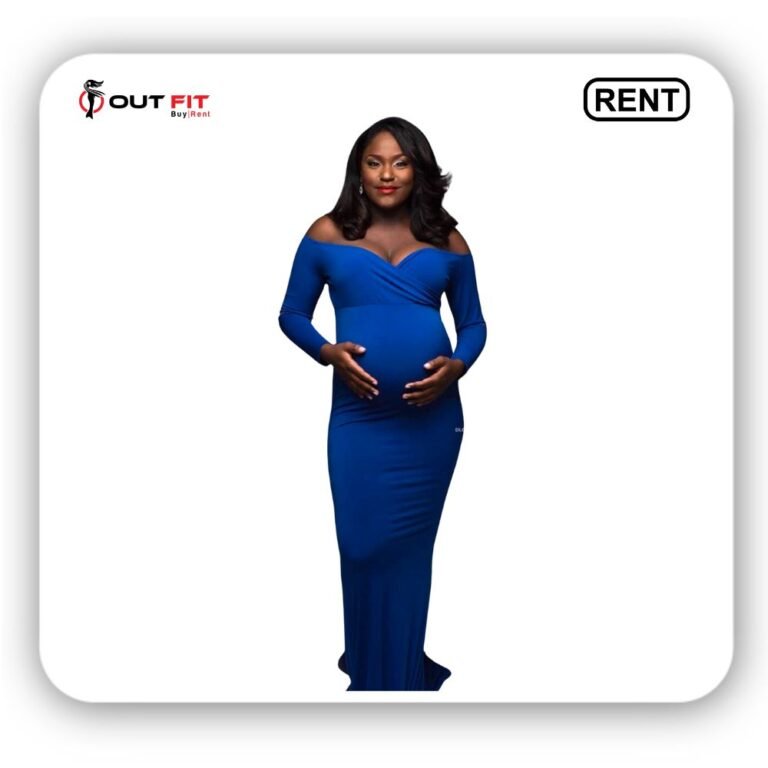 To Rent Women Blue Maternity Sweetheart Gown on Rent in Bangalore