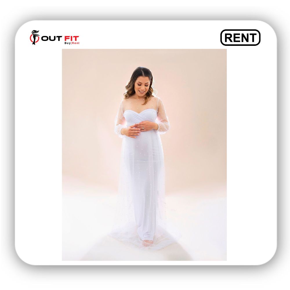 maternity dress with pearls on rent in bangalore