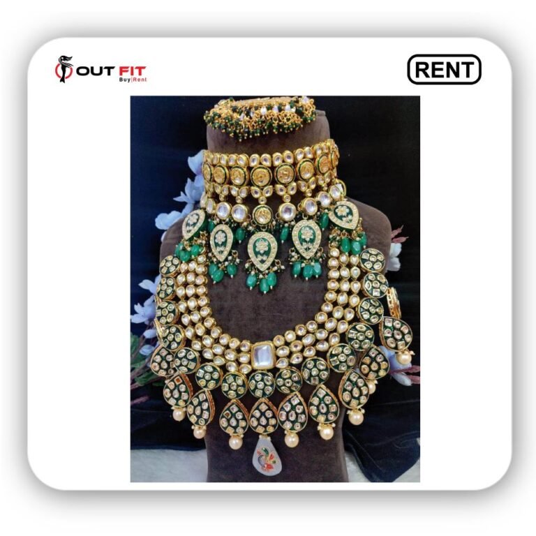 Gold Plated Bridal Kundan Anklets For Women main image 0