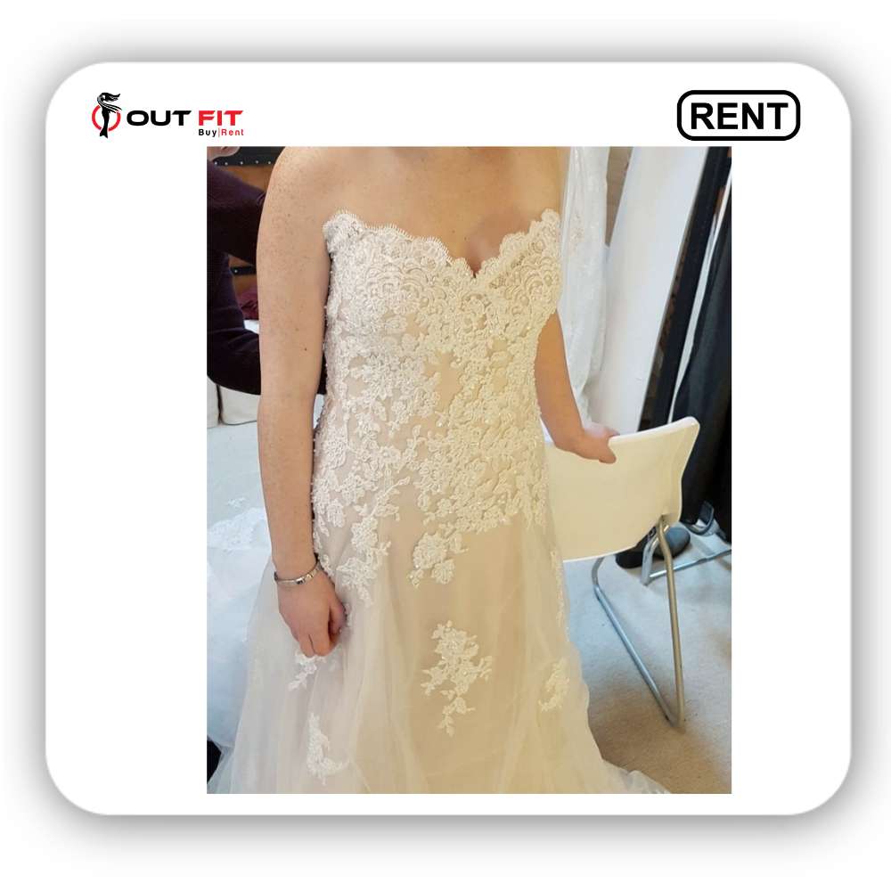 Gownlink White Bridal Gown for Rent in Bangalore