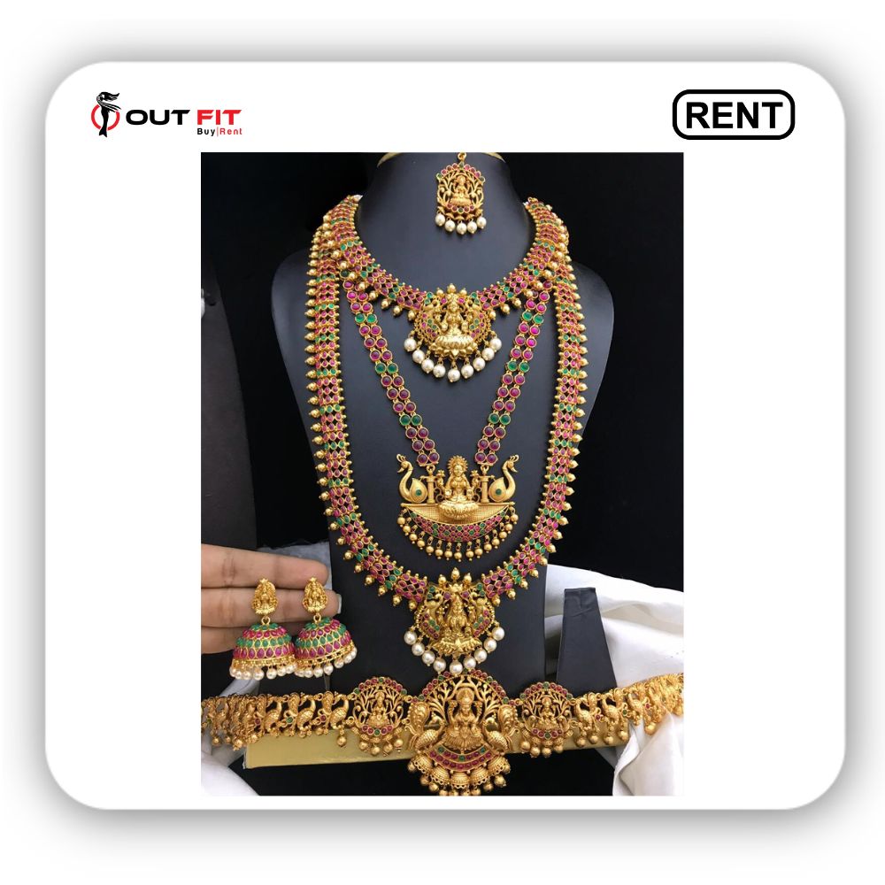 lakshmi set jewelry for wedding on rent in bangalore