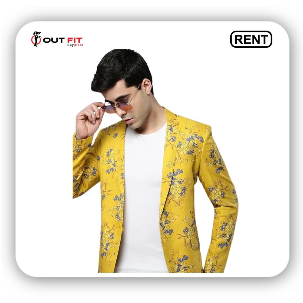 party wear yellow blazer rental in bangalore (2) party wear yellow blazer rental in bangalore
