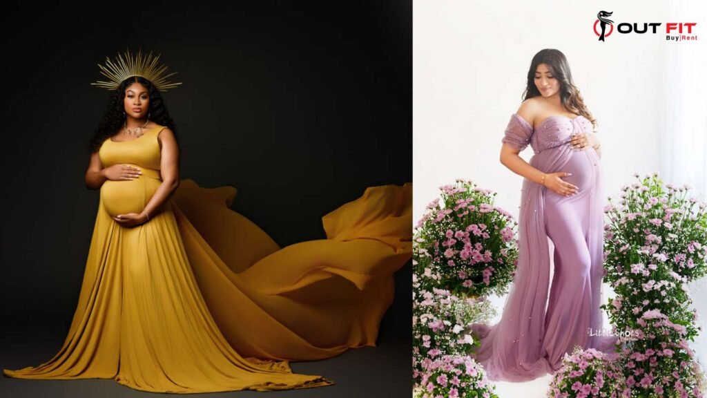 Maternity Dress for Rent in Bangalore at Outfit Rental Shop for Maternity Gowns & Baby Showers