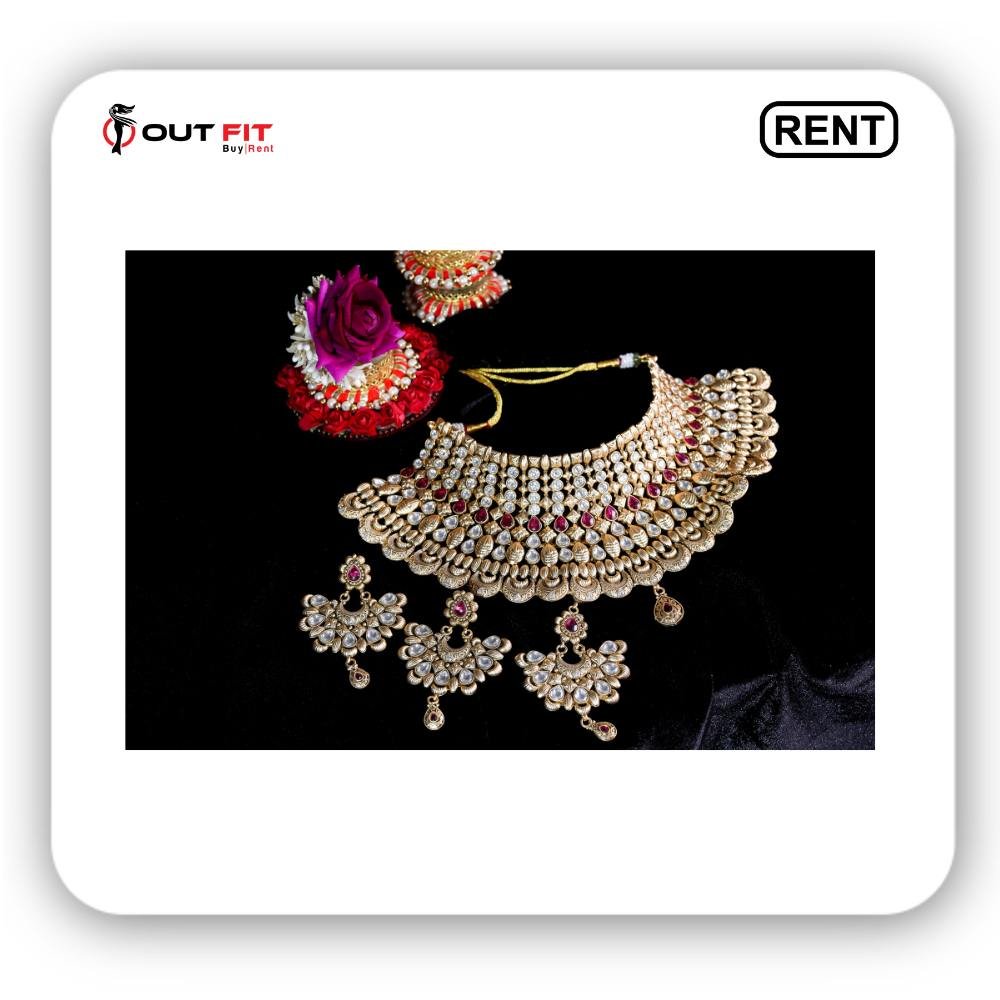 Rent a Royal Rajwadi Jewellery Neck Set in Bangalore