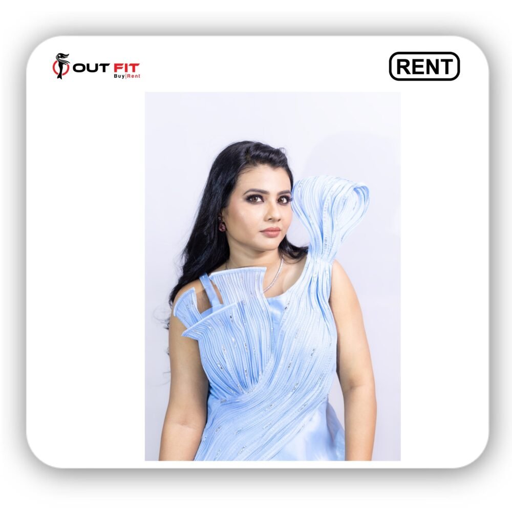 Light Blue Designer Gown On Rent in Bangalore (2) Light Blue Designer Gown On Rent in Bangalore (2)