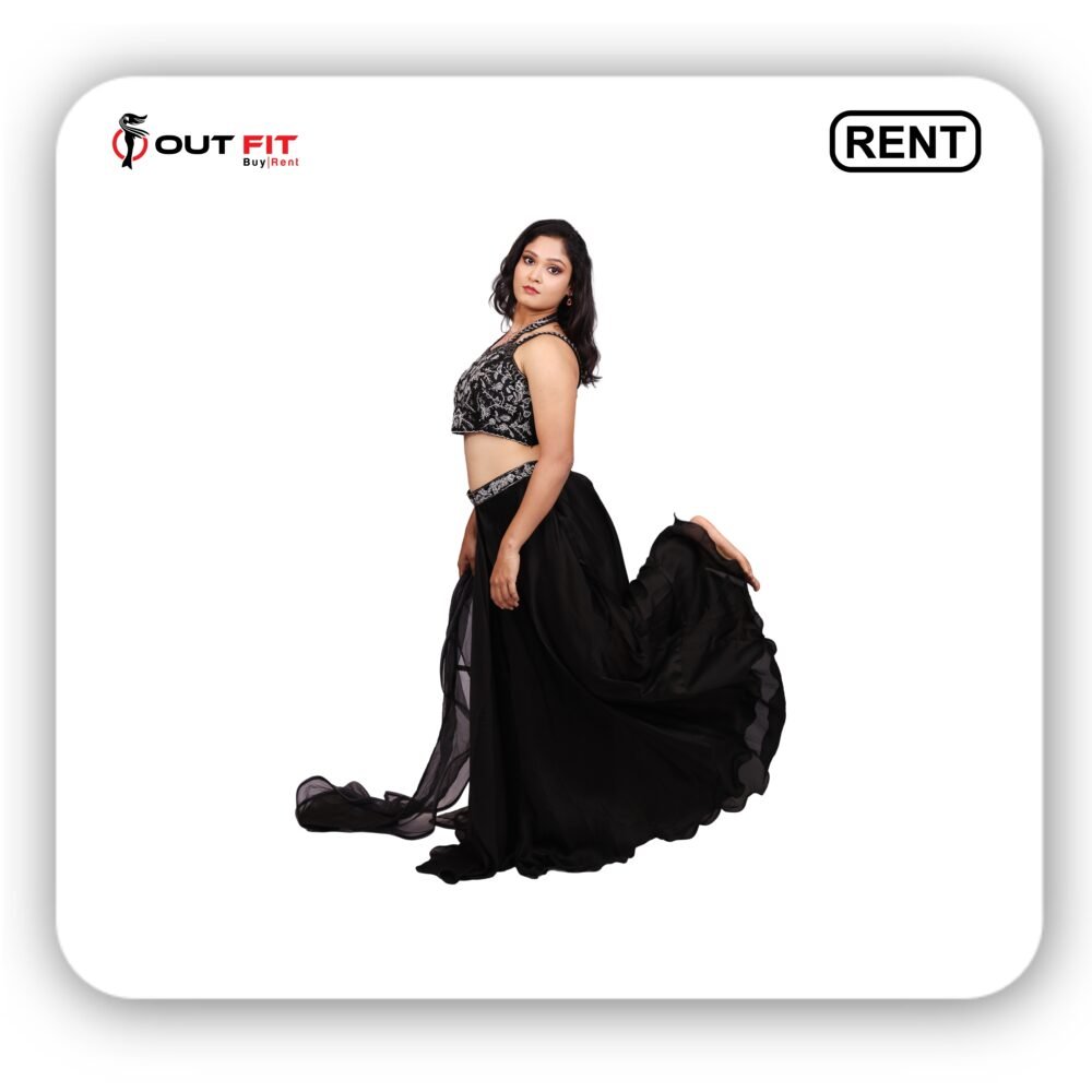 designer black off saree on rent in bangalore (3)