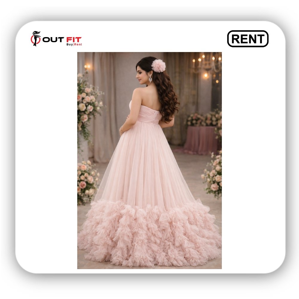 pink maternity dress for photoshoot for rent in bangalore