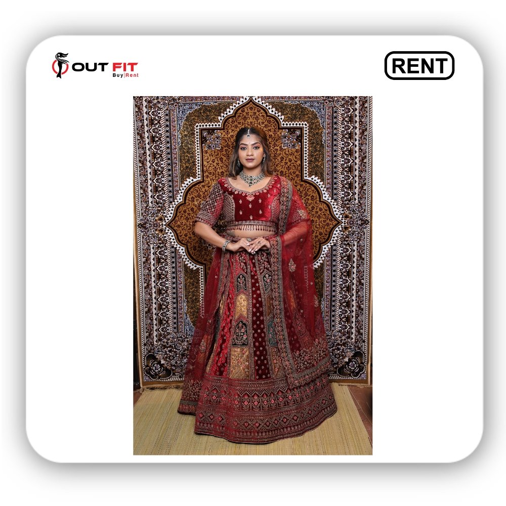 Wedding Elegance Lehenga Set On Rent In Bangalore