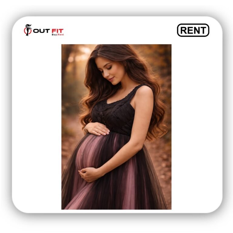 To Rent Women Maternity Floor Length Gown On Rent In Bangalore