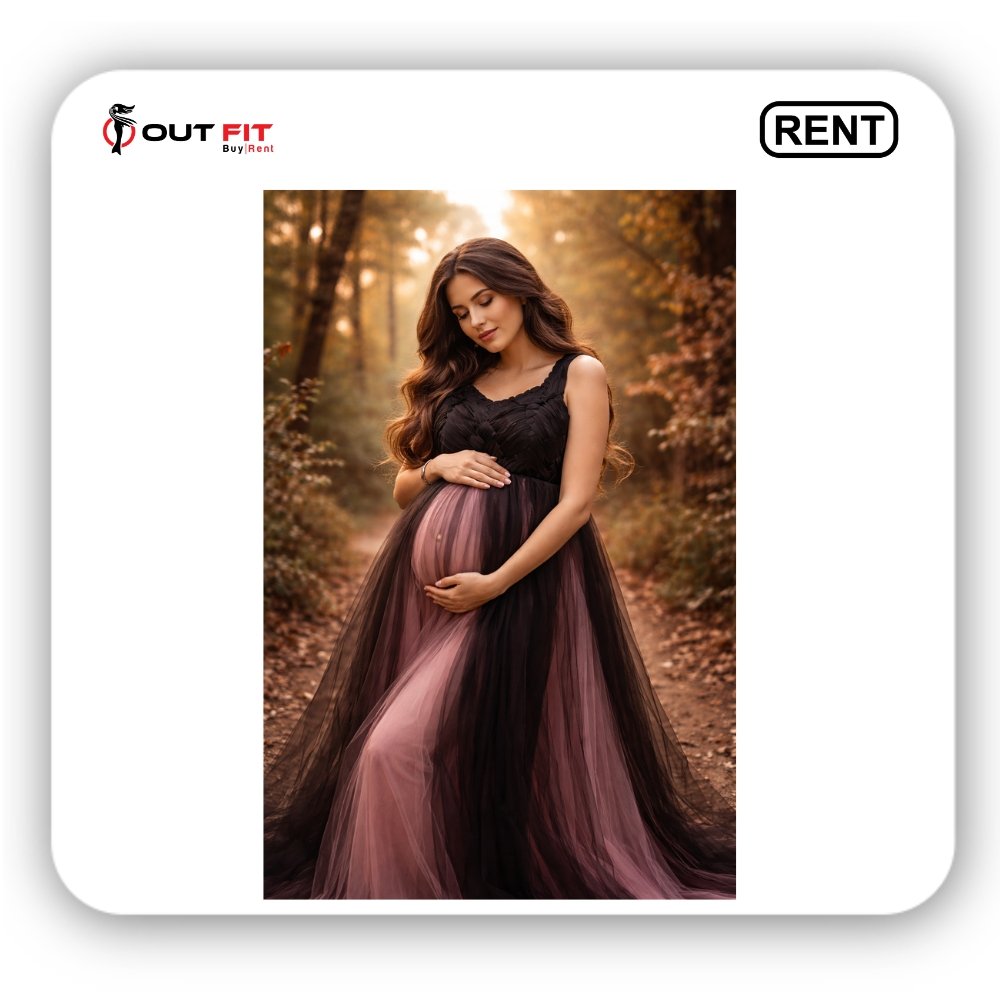 maternity floor length gown for rent in bangalore