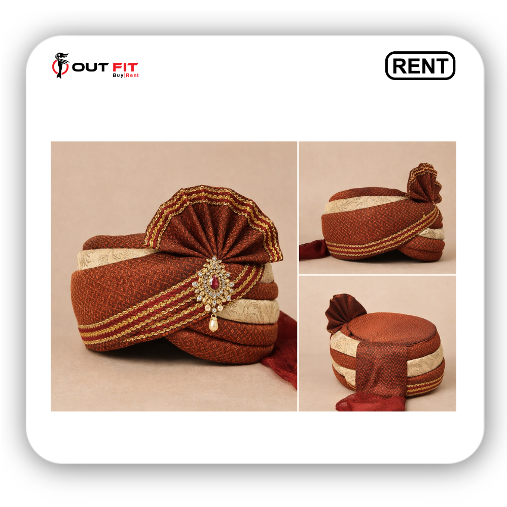 royal maroon groom pagdi rental shop bangalore