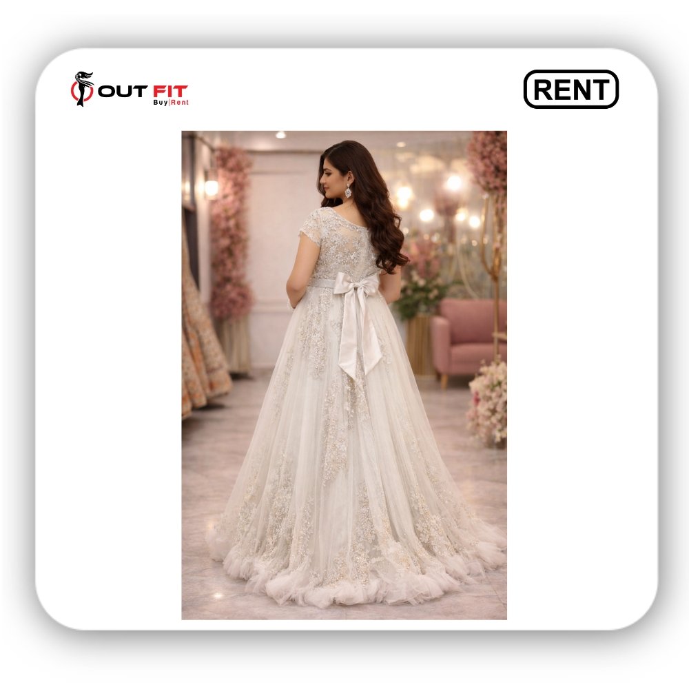 White Maternity Gowns for Photo Shoot On Rent In Bangalore