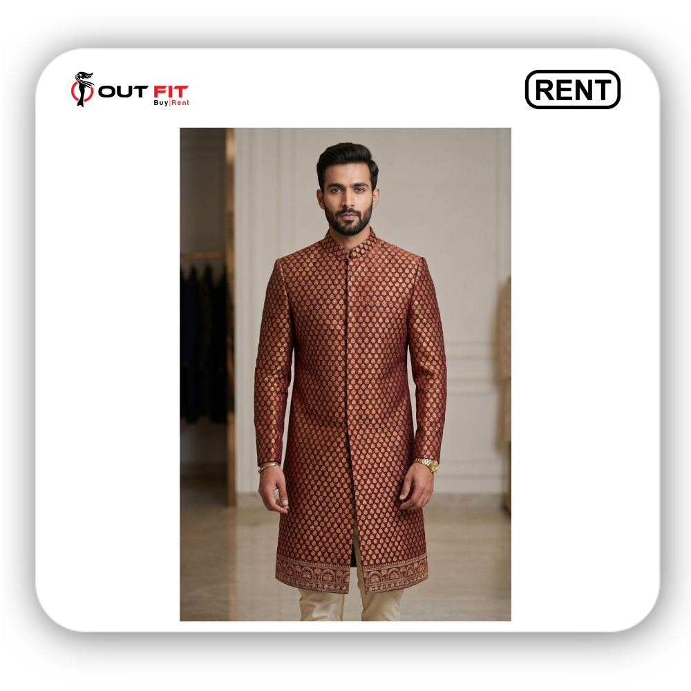 maroon sherwani for groom on rent in bangalore