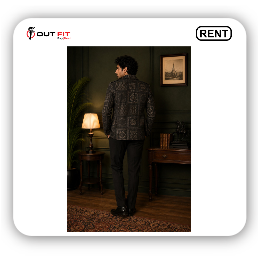 premium-designer-printed-blazer-for-men-on-rent-in-bangalore-front-view